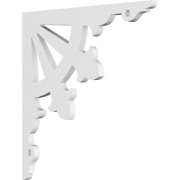 Ekena Millwork Riley Architectural Grade PVC Bracket, 5/8"W X 14"D X 14"H BKTP01X14X14RL - main